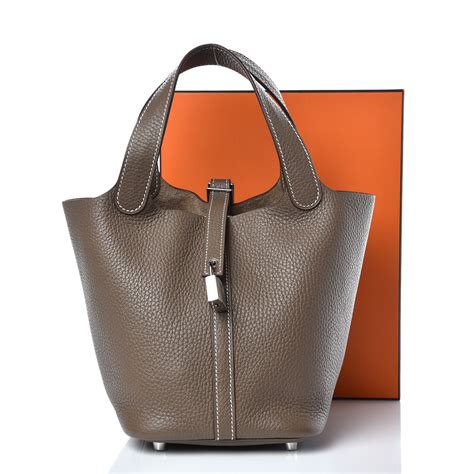 hermes etoupe picotin|Hermes picotin lock 18cm.